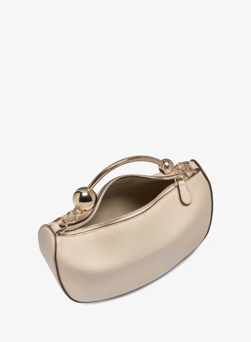 Strathberry Leather Crescent Moon Top Handle Bag